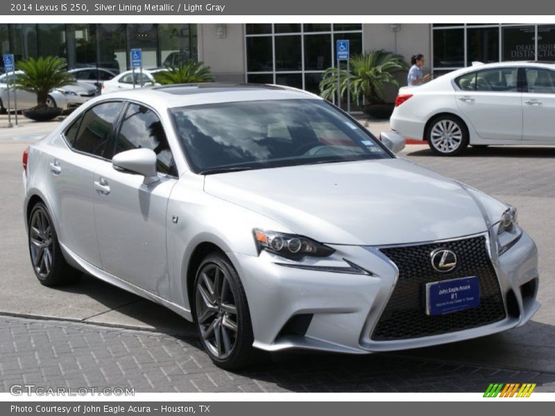 Silver Lining Metallic / Light Gray 2014 Lexus IS 250