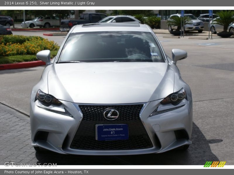 Silver Lining Metallic / Light Gray 2014 Lexus IS 250