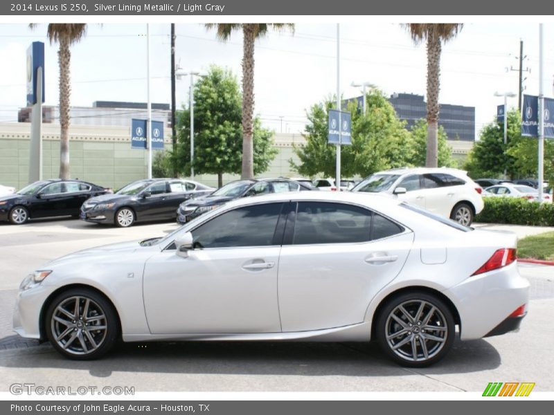 Silver Lining Metallic / Light Gray 2014 Lexus IS 250