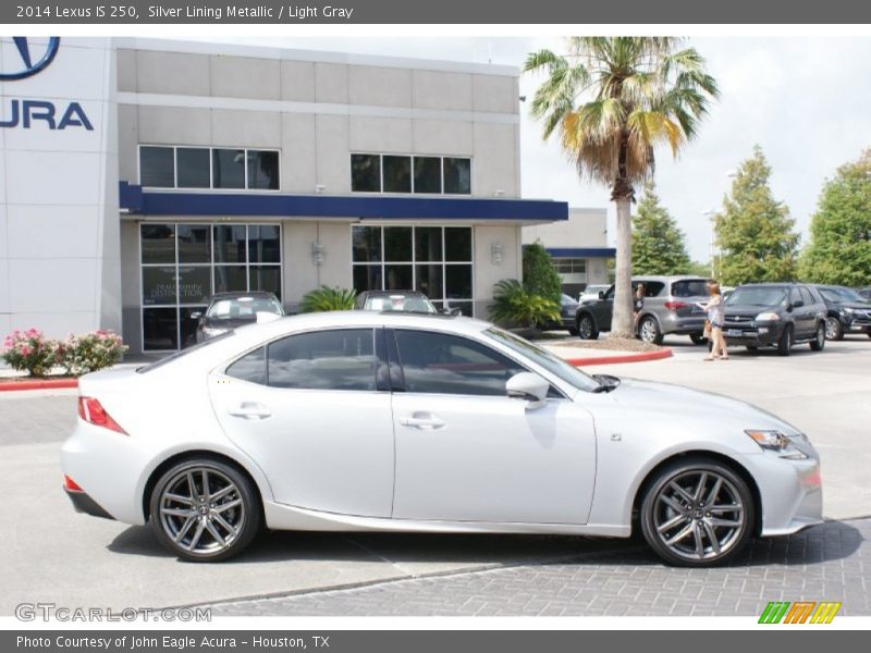 Silver Lining Metallic / Light Gray 2014 Lexus IS 250