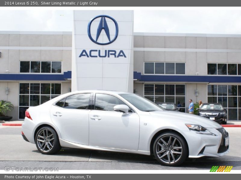 Silver Lining Metallic / Light Gray 2014 Lexus IS 250