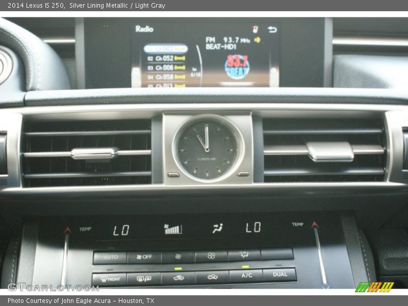 Silver Lining Metallic / Light Gray 2014 Lexus IS 250