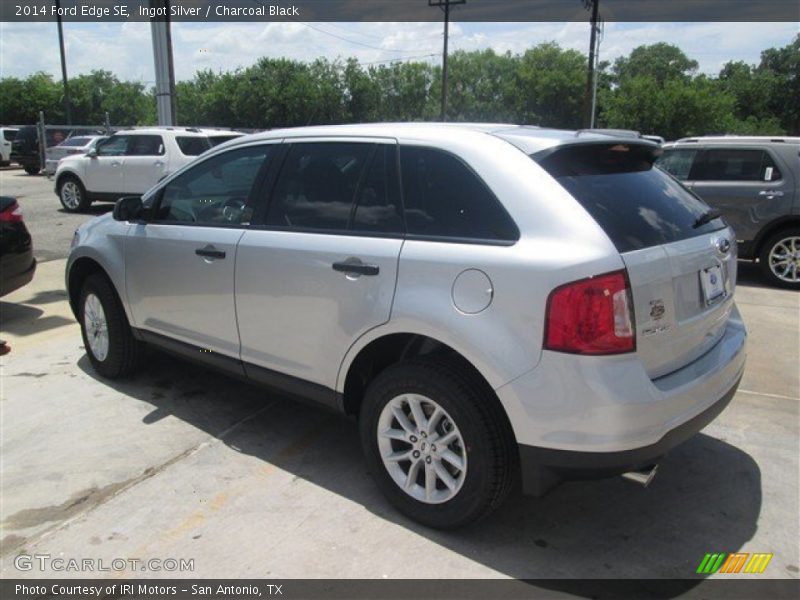 Ingot Silver / Charcoal Black 2014 Ford Edge SE