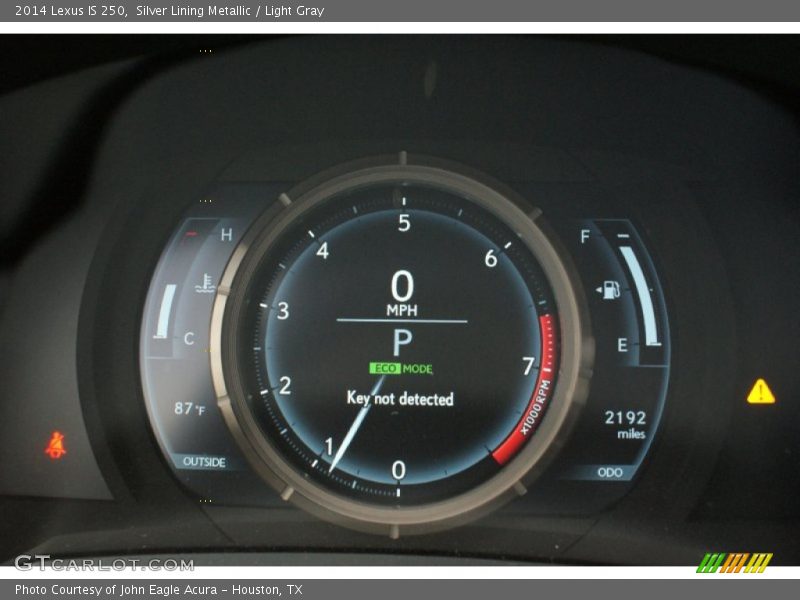 Silver Lining Metallic / Light Gray 2014 Lexus IS 250