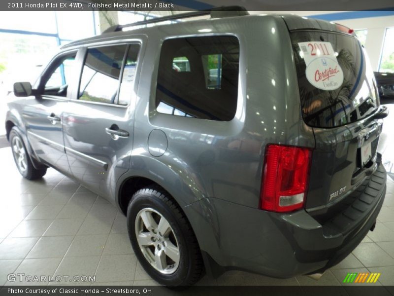Polished Metal Metallic / Black 2011 Honda Pilot EX 4WD