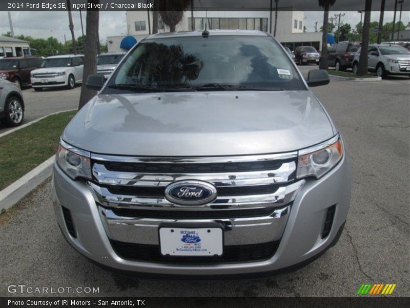 Ingot Silver / Charcoal Black 2014 Ford Edge SE