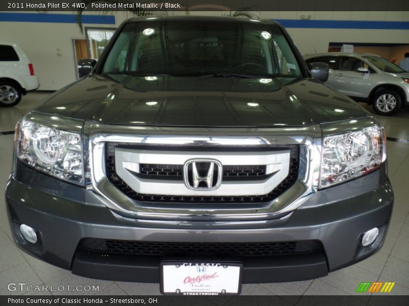 Polished Metal Metallic / Black 2011 Honda Pilot EX 4WD