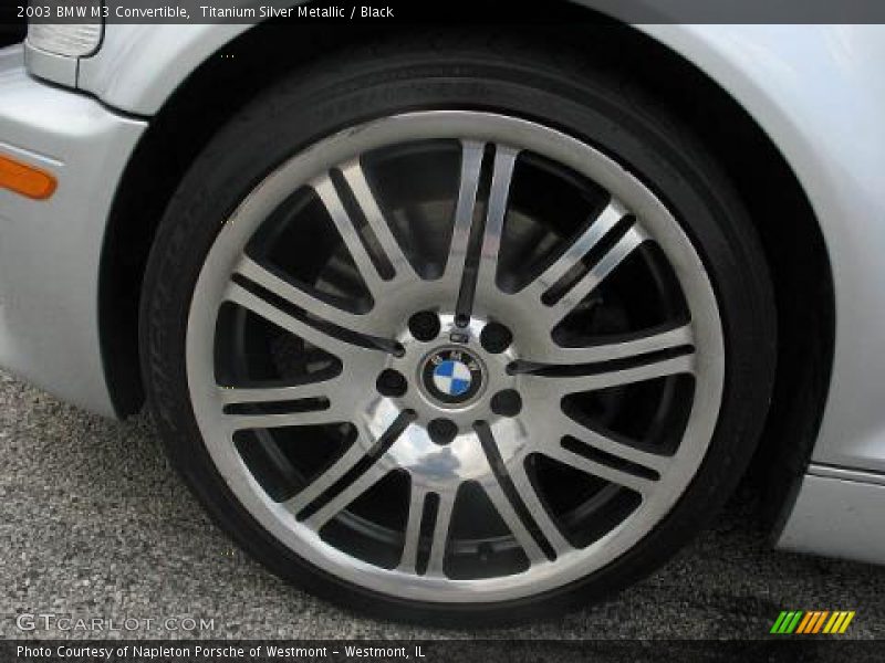Titanium Silver Metallic / Black 2003 BMW M3 Convertible