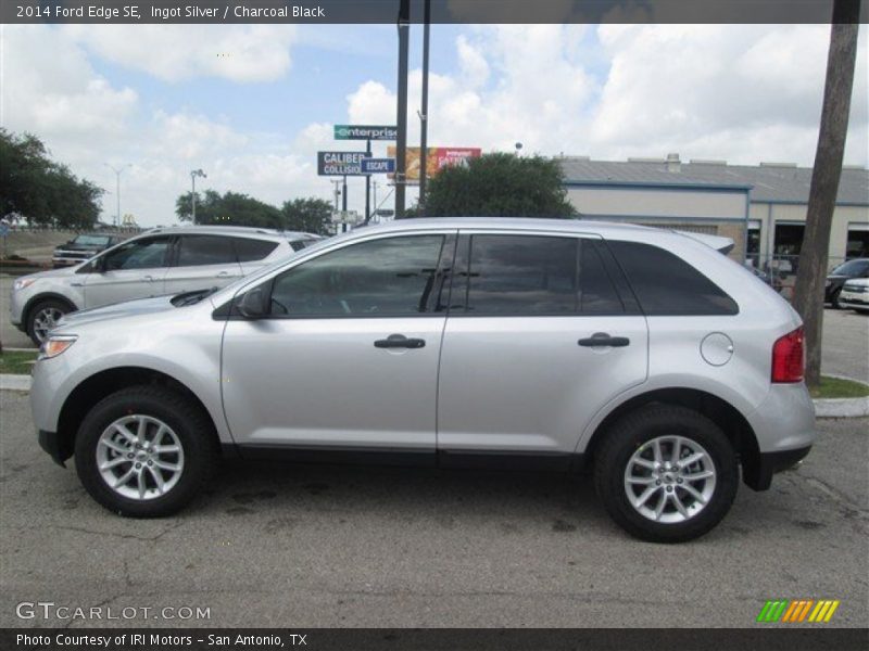 Ingot Silver / Charcoal Black 2014 Ford Edge SE