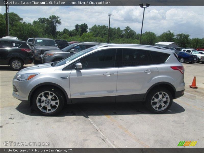 Ingot Silver / Charcoal Black 2014 Ford Escape Titanium 1.6L EcoBoost