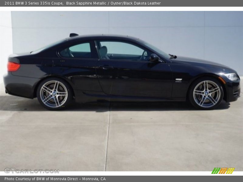 Black Sapphire Metallic / Oyster/Black Dakota Leather 2011 BMW 3 Series 335is Coupe