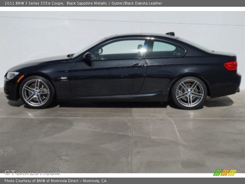 Black Sapphire Metallic / Oyster/Black Dakota Leather 2011 BMW 3 Series 335is Coupe