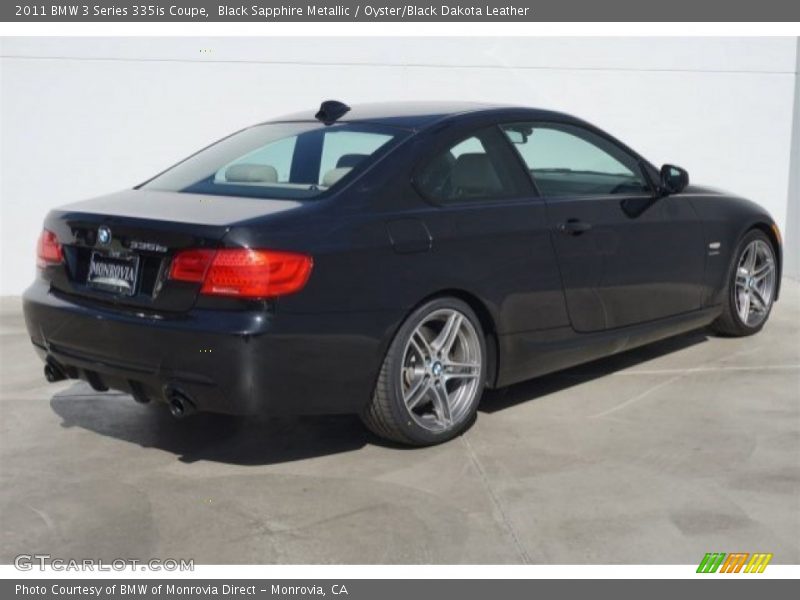 Black Sapphire Metallic / Oyster/Black Dakota Leather 2011 BMW 3 Series 335is Coupe