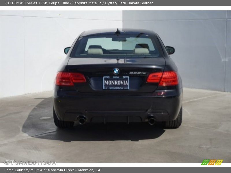 Black Sapphire Metallic / Oyster/Black Dakota Leather 2011 BMW 3 Series 335is Coupe