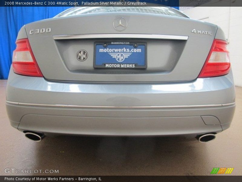 Palladium Silver Metallic / Grey/Black 2008 Mercedes-Benz C 300 4Matic Sport