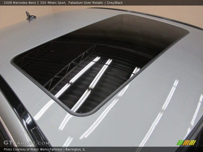Palladium Silver Metallic / Grey/Black 2008 Mercedes-Benz C 300 4Matic Sport