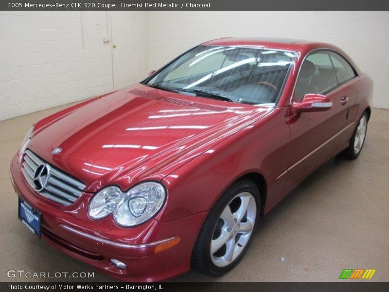 Firemist Red Metallic / Charcoal 2005 Mercedes-Benz CLK 320 Coupe