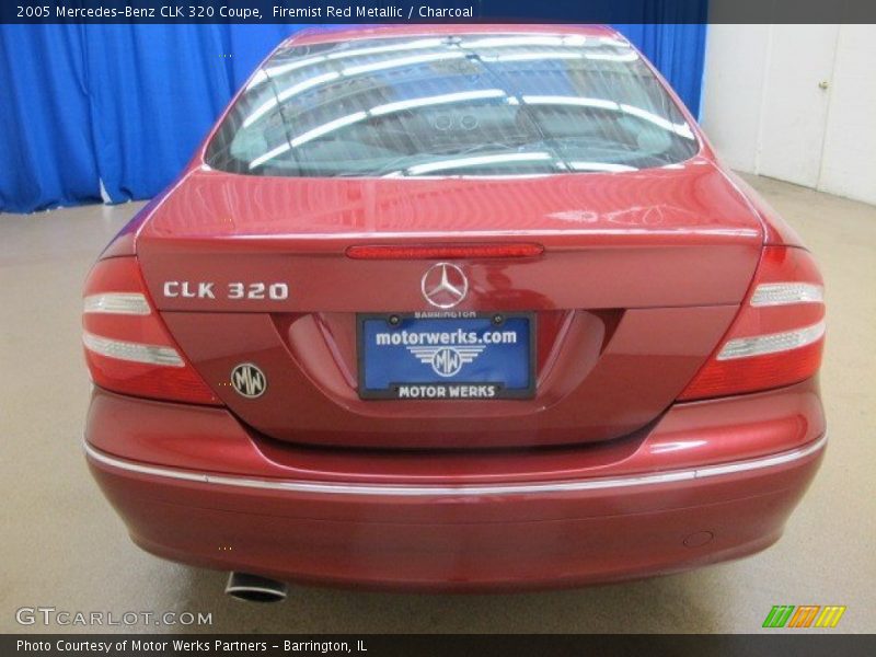 Firemist Red Metallic / Charcoal 2005 Mercedes-Benz CLK 320 Coupe