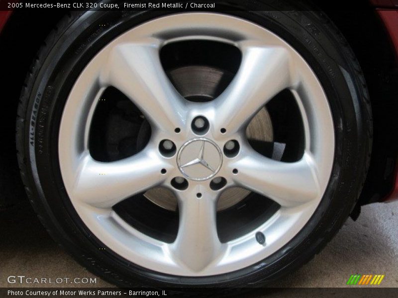 Firemist Red Metallic / Charcoal 2005 Mercedes-Benz CLK 320 Coupe