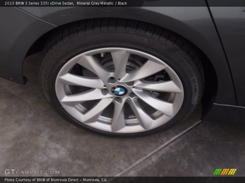 Mineral Grey Metallic / Black 2013 BMW 3 Series 335i xDrive Sedan