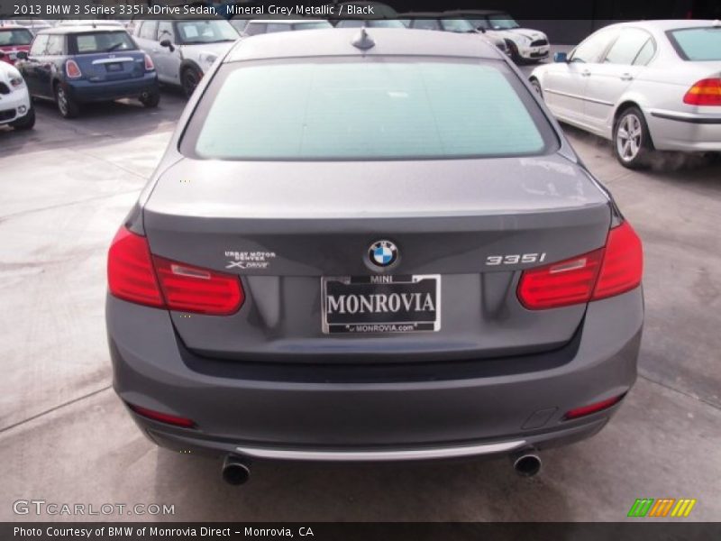 Mineral Grey Metallic / Black 2013 BMW 3 Series 335i xDrive Sedan
