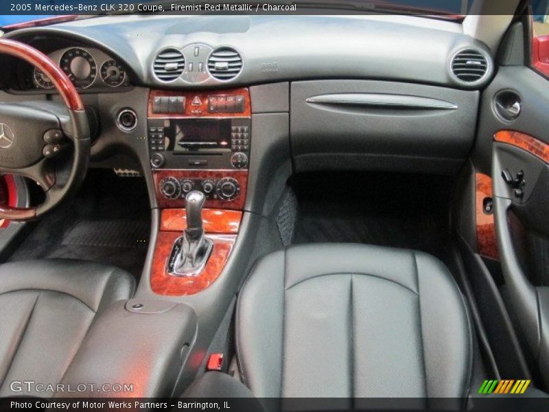 Firemist Red Metallic / Charcoal 2005 Mercedes-Benz CLK 320 Coupe