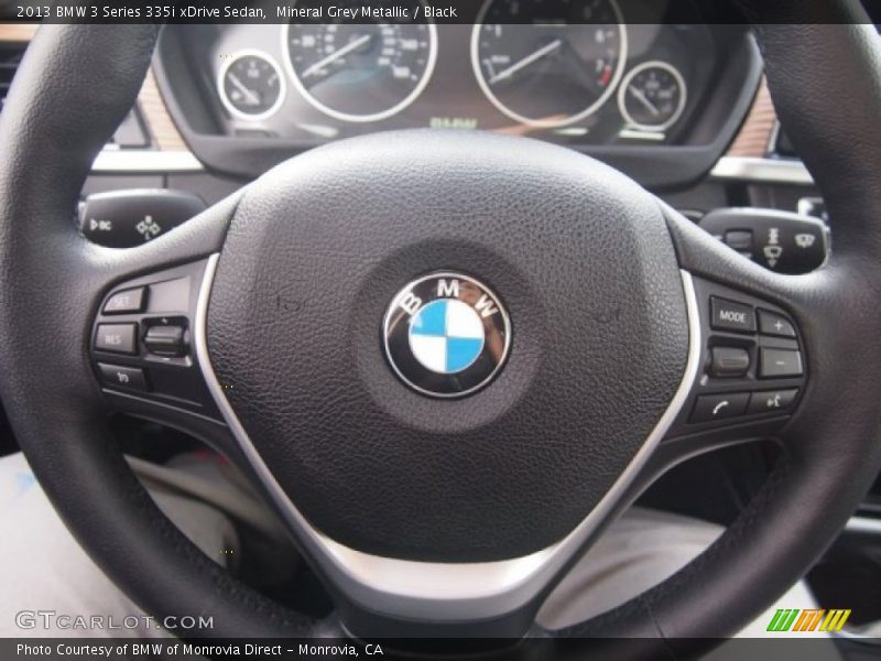 Mineral Grey Metallic / Black 2013 BMW 3 Series 335i xDrive Sedan