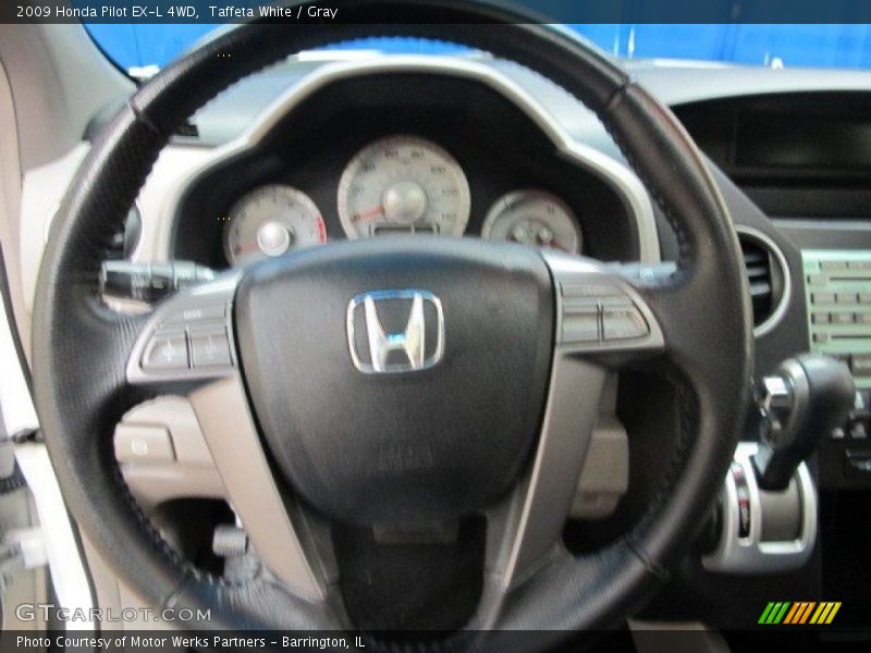 Taffeta White / Gray 2009 Honda Pilot EX-L 4WD