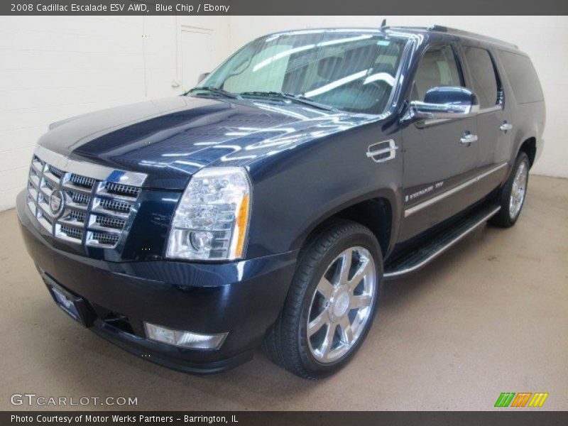 Blue Chip / Ebony 2008 Cadillac Escalade ESV AWD