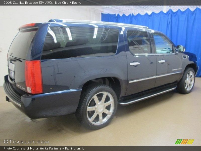 Blue Chip / Ebony 2008 Cadillac Escalade ESV AWD