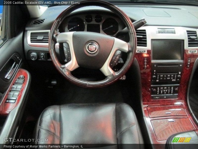 Blue Chip / Ebony 2008 Cadillac Escalade ESV AWD