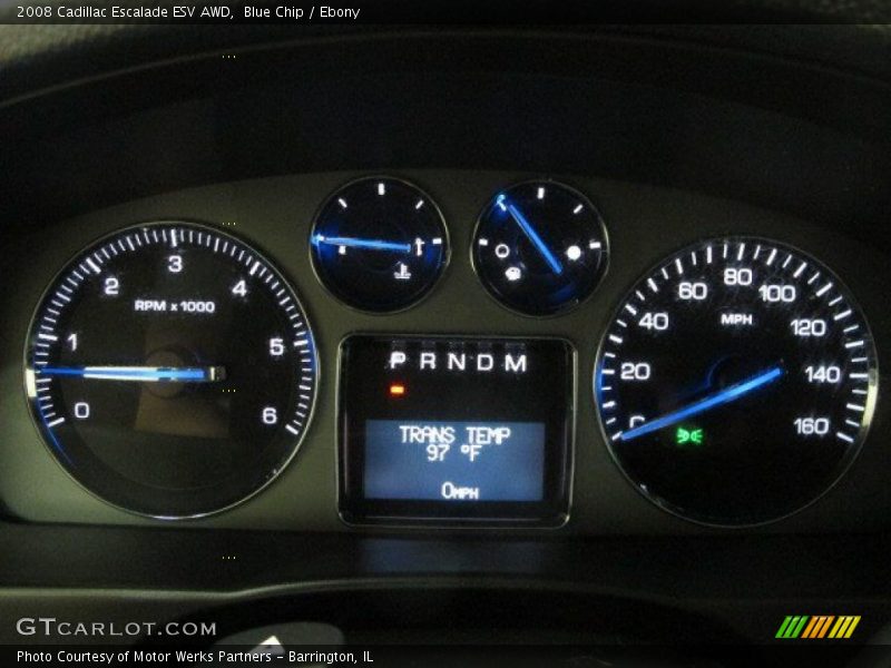 Blue Chip / Ebony 2008 Cadillac Escalade ESV AWD
