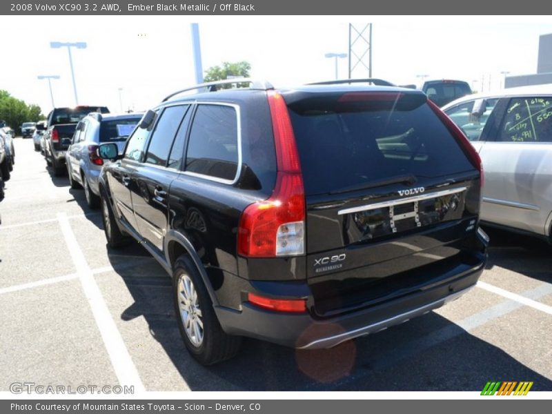Ember Black Metallic / Off Black 2008 Volvo XC90 3.2 AWD