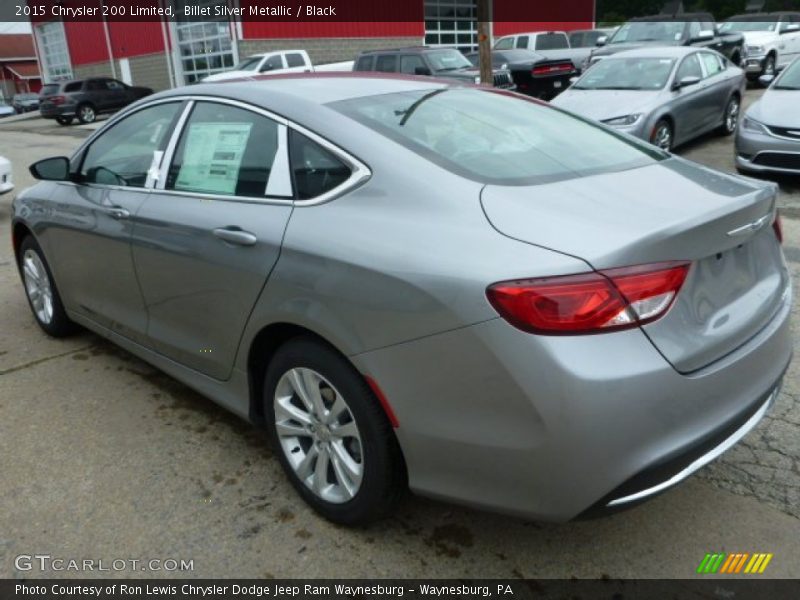 Billet Silver Metallic / Black 2015 Chrysler 200 Limited