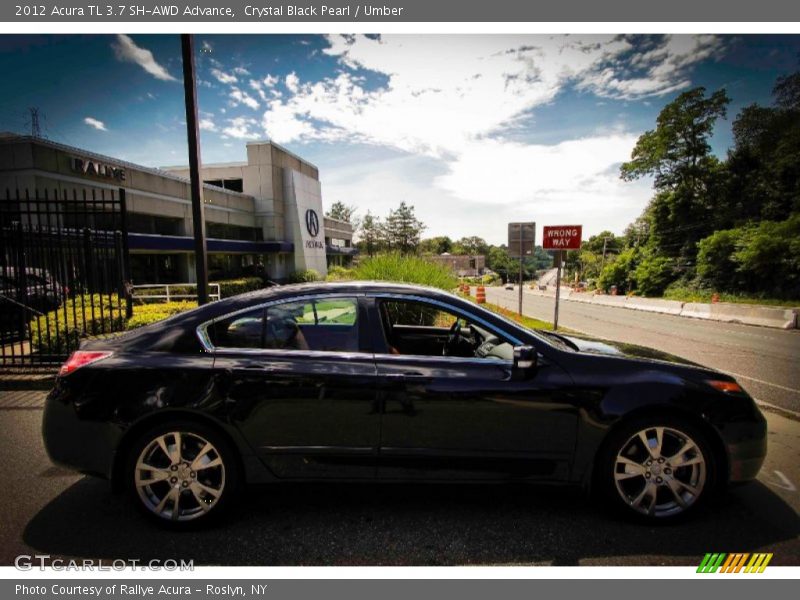Crystal Black Pearl / Umber 2012 Acura TL 3.7 SH-AWD Advance