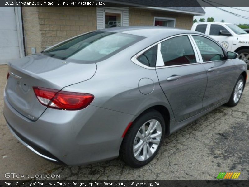 Billet Silver Metallic / Black 2015 Chrysler 200 Limited