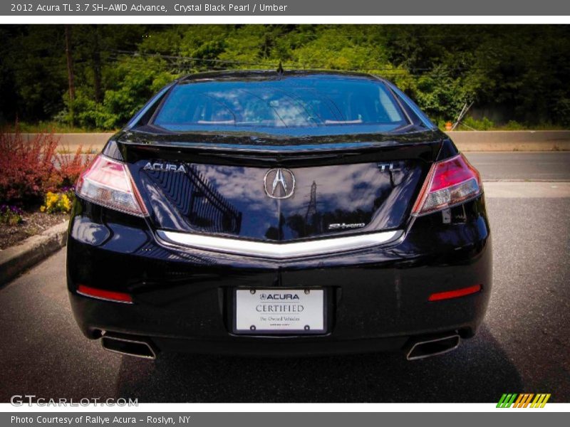 Crystal Black Pearl / Umber 2012 Acura TL 3.7 SH-AWD Advance