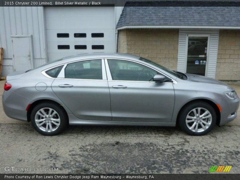 Billet Silver Metallic / Black 2015 Chrysler 200 Limited
