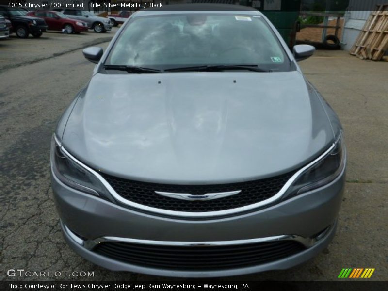 Billet Silver Metallic / Black 2015 Chrysler 200 Limited