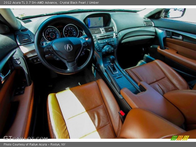 Crystal Black Pearl / Umber 2012 Acura TL 3.7 SH-AWD Advance