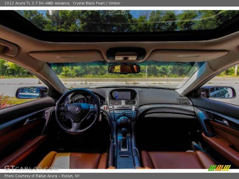 Crystal Black Pearl / Umber 2012 Acura TL 3.7 SH-AWD Advance
