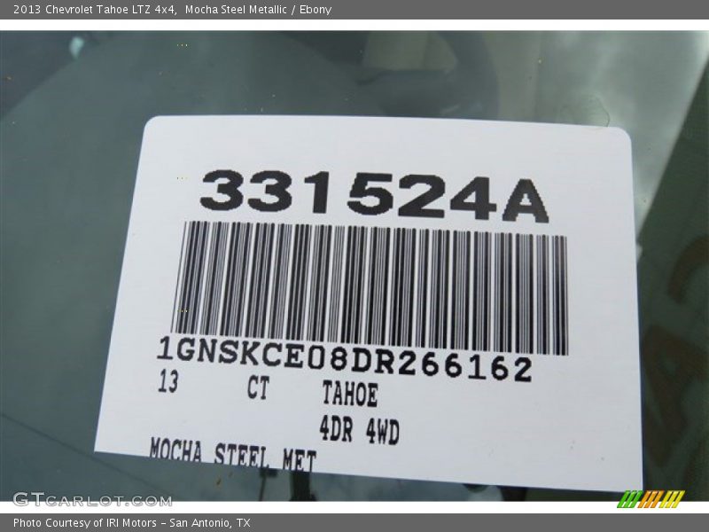 Mocha Steel Metallic / Ebony 2013 Chevrolet Tahoe LTZ 4x4