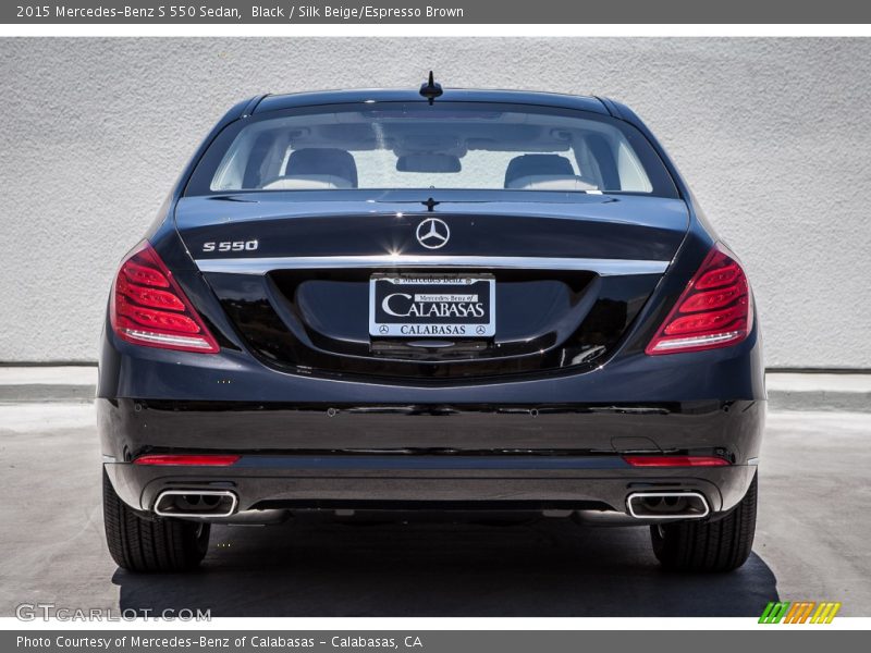 Black / Silk Beige/Espresso Brown 2015 Mercedes-Benz S 550 Sedan