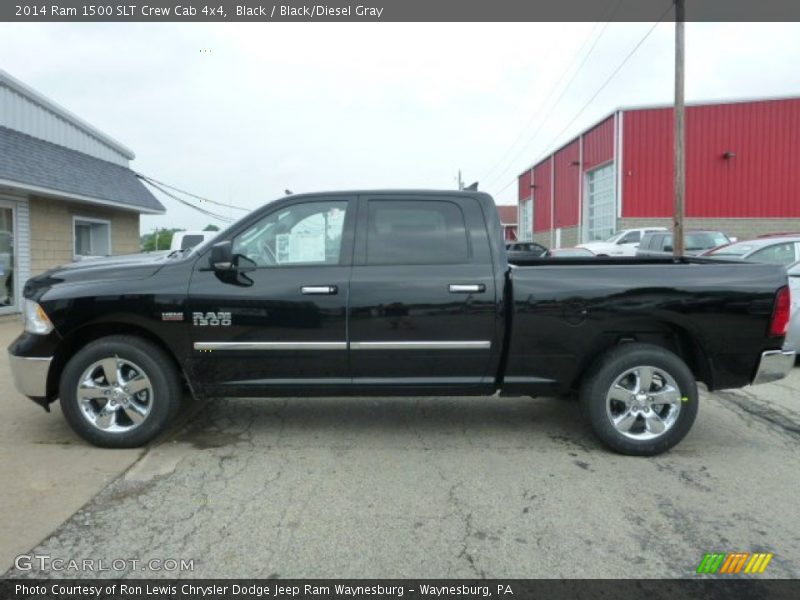 Black / Black/Diesel Gray 2014 Ram 1500 SLT Crew Cab 4x4