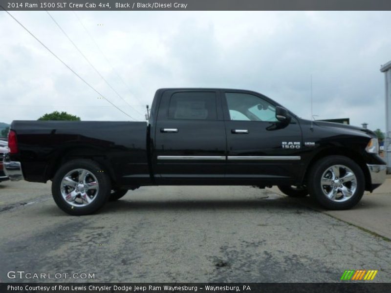 Black / Black/Diesel Gray 2014 Ram 1500 SLT Crew Cab 4x4