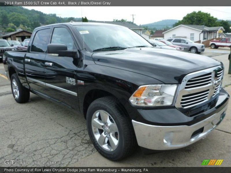 Black / Black/Diesel Gray 2014 Ram 1500 SLT Crew Cab 4x4