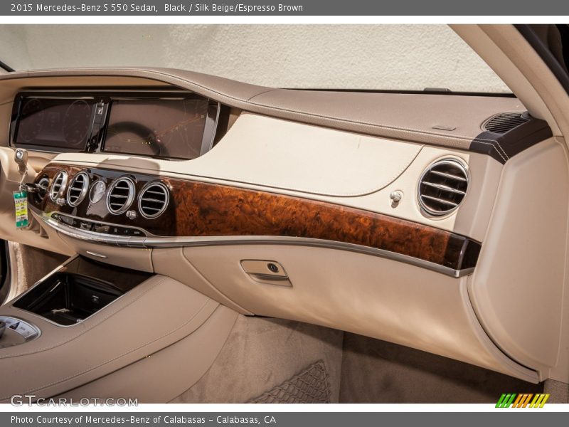 Black / Silk Beige/Espresso Brown 2015 Mercedes-Benz S 550 Sedan