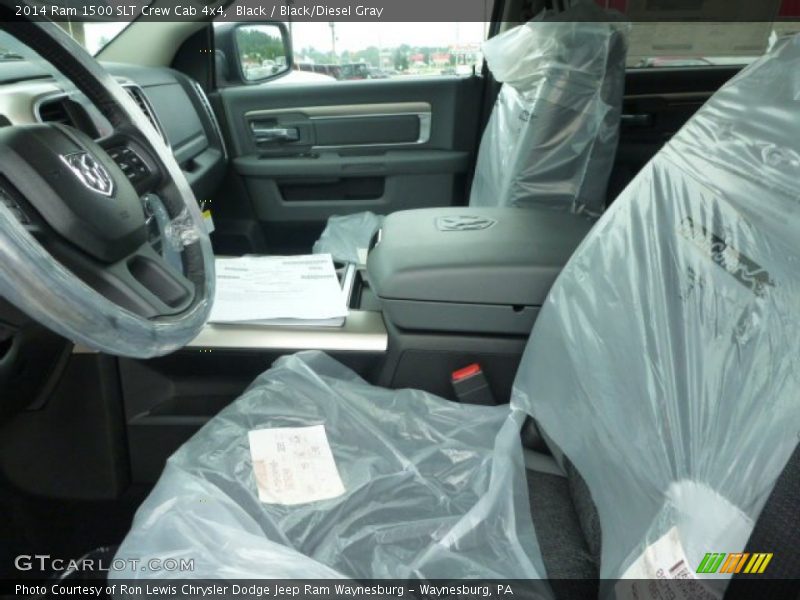 Black / Black/Diesel Gray 2014 Ram 1500 SLT Crew Cab 4x4