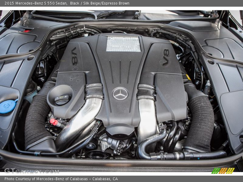 Black / Silk Beige/Espresso Brown 2015 Mercedes-Benz S 550 Sedan
