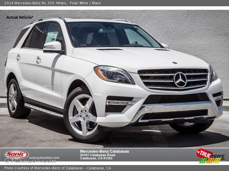 Polar White / Black 2014 Mercedes-Benz ML 350 4Matic